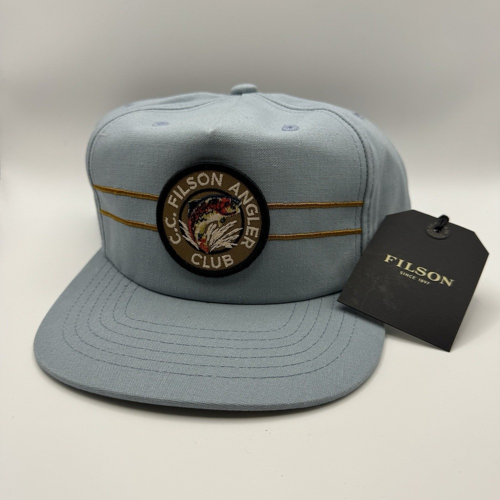 CC‎ Filson Blue Angler Club Snapback Trucker Hat 20294433